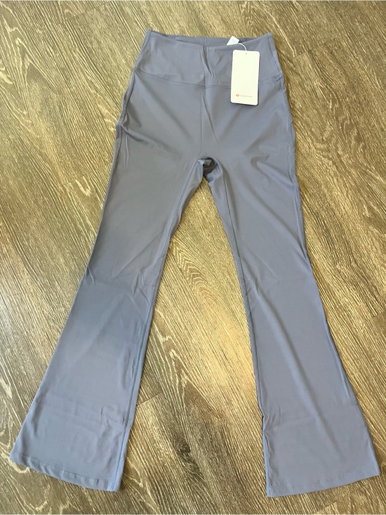 lululemon athletica Pants - lululemon athletica Flare Leggings Gray High Rise Yoga Pants Grove Style
